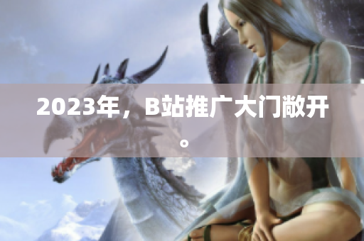 2023年，B站推广大门敞开。