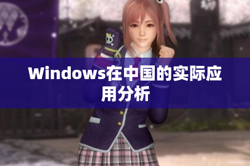 Windows在中国的实际应用分析