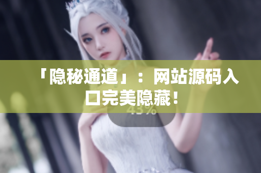 「隐秘通道」：网站源码入口完美隐藏！