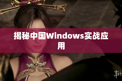 揭秘中国Windows实战应用