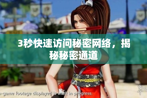3秒快速访问秘密网络，揭秘秘密通道