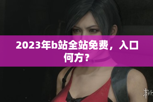 2023年b站全站免费，入口何方？
