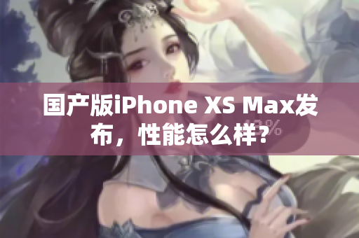 国产版iPhone XS Max发布，性能怎么样？