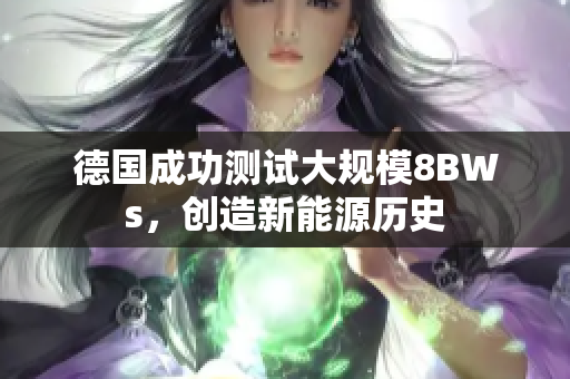 德国成功测试大规模8BWs，创造新能源历史