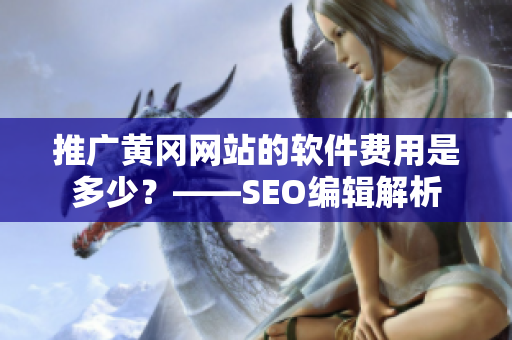 推广黄冈网站的软件费用是多少？——SEO编辑解析