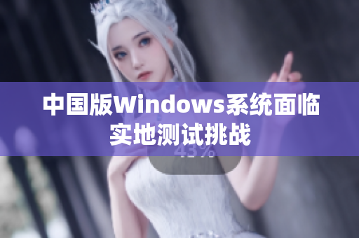 中国版Windows系统面临实地测试挑战