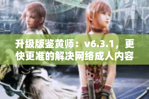 升级版鉴黄师：v6.3.1，更快更准的解决网络成人内容问题！