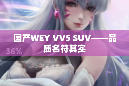 国产WEY VV5 SUV——品质名符其实