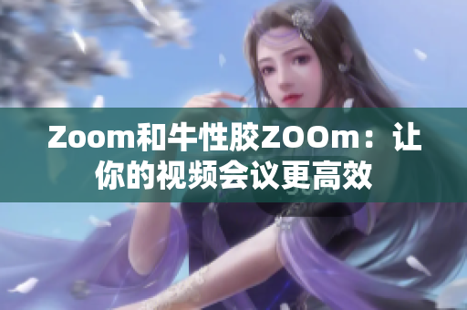 Zoom和牛性胶ZOOm：让你的视频会议更高效