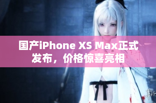 国产iPhone XS Max正式发布，价格惊喜亮相