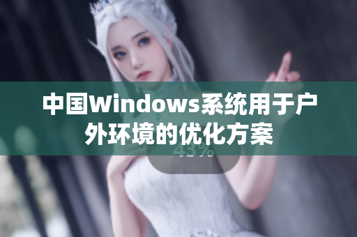 中国Windows系统用于户外环境的优化方案