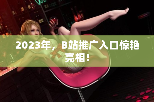 2023年，B站推广入口惊艳亮相！