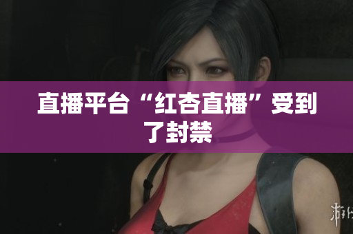 直播平台“红杏直播”受到了封禁