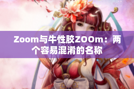 Zoom与牛性胶ZOOm：两个容易混淆的名称