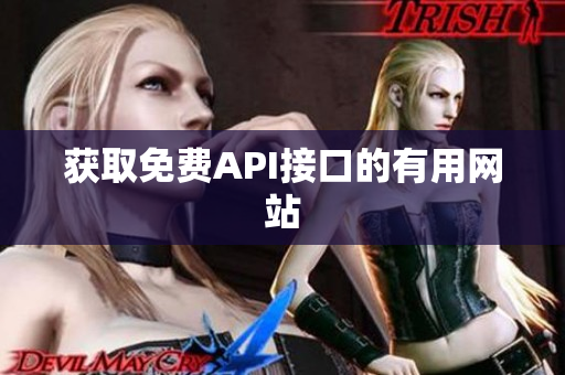 获取免费API接口的有用网站