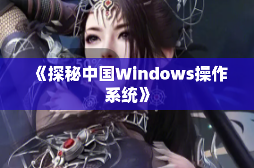 《探秘中国Windows操作系统》
