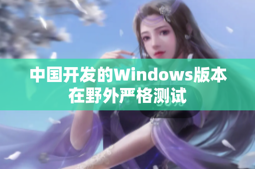 中国开发的Windows版本在野外严格测试